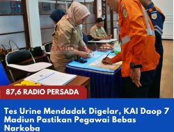 Tes Urine Mendadak Digelar, KAI Daop 7 Madiun Pastikan Pegawai Bebas Narkoba