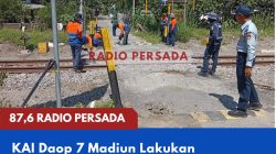 KAI Daop 7 Madiun Lakukan Normalisasi Dua Perlintasan Sebidang di Jalur Garum–Talun Kabupaten Blitar