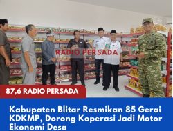 Kabupaten Blitar Resmikan 85 Gerai KDKMP, Dorong Koperasi Jadi Motor Ekonomi Desa