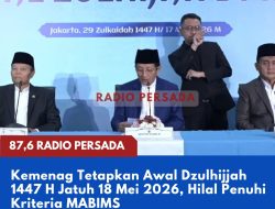 Kemenag Tetapkan Awal Dzulhijjah 1447 H Jatuh 18 Mei 2026, Hilal Penuhi Kriteria MABIMS