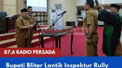 Bupati Blitar Lantik Inspektur Rully sebagai Penjabat Sekretaris Daerah Kabupaten Blitar