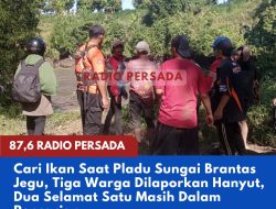 Cari Ikan Saat Pladu di Sungai Brantas Jegu, Tiga Warga Hanyut Dua Selamat Satu Masih Dicari