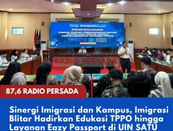 Sinergi Imigrasi dan Kampus, Imigrasi Blitar Hadirkan Edukasi TPPO hingga Layanan Eazy Passport di UIN SATU