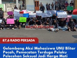 Gelombang Aksi Mahasiswa UNU Blitar Pecah, Pemecatan Terduga Pelaku Pelecehan Seksual Jadi Harga Mati