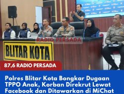 Polres Blitar Kota Bongkar Dugaan TPPO Anak, Korban Direkrut Lewat Facebook dan Ditawarkan di MiChat