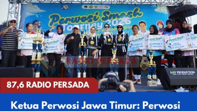 Ketua Perwosi Jawa Timur: Perwosi Smash Tourney Jadi Langkah Nyata Memasyarakatkan Olahraga