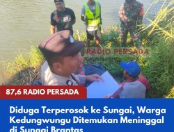 Diduga Terperosok ke Sungai, Warga Kedungwungu Ditemukan Meninggal di Sungai Brantas