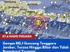 Gempa M5,1 Guncang Tenggara Jember, Terasa Hingga Blitar dan Tidak Berpotensi Tsunami