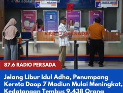 Jelang Libur Idul Adha, Penumpang Kereta di Daop 7 Madiun Mulai Meningkat, Kedatangan Tembus 9.438 Orang