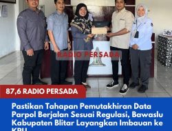 Pastikan Tahapan Pemutakhiran Data Parpol Berjalan Sesuai Regulasi, Bawaslu Kabupaten Blitar Layangkan Imbauan ke KPU