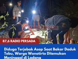 Diduga Terjebak Asap Saat Bakar Daduk Tebu, Warga Wonotirto Ditemukan Meninggal di Ladang