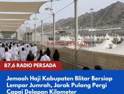 Jemaah Haji Kabupaten Blitar Bersiap Lempar Jumrah, Jarak Pulang Pergi Capai Delapan Kilometer