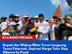 Bupati dan Wabup Blitar Turun Langsung Temui Peternak, Aspirasi Harga Telur Siap Dibawa ke Pusat