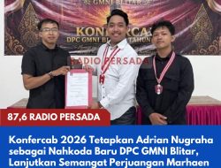 Konfercab 2026 Tetapkan Adrian Nugraha sebagai Nahkoda Baru DPC GMNI Blitar, Lanjutkan Semangat Perjuangan Marhaen