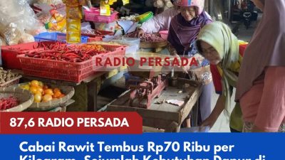 Cabai Rawit Tembus Rp70 Ribu per Kilogram, Sejumlah Kebutuhan Dapur di Pasar Tradisional Kabupaten Blitar Mulai Mengalami Kenaikan Harga