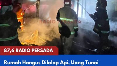 Suara Ledakan Disusul Kobaran Api, Rumah Milik Lansia di Selopuro Hangus Terbakar Diduga Akibat Korsleting