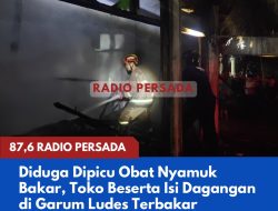 Diduga Dipicu Obat Nyamuk Bakar, Toko Beserta Isi Dagangan di Garum Ludes Terbakar
