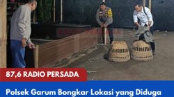 Polsek Garum Bongkar Lokasi yang Diduga Digunakan untuk Aktivitas Sabung Ayam di Sidodadi