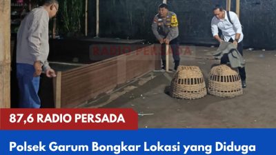 Polsek Garum Bongkar Lokasi yang Diduga Digunakan untuk Aktivitas Sabung Ayam di Sidodadi