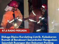 Diduga Dipicu Korsleting Listrik, Kebakaran Rumah di Bendosari Sanankulon Hanguskan Sejumlah Ruangan dan Dokumen Penting