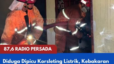 Diduga Dipicu Korsleting Listrik, Kebakaran Rumah di Bendosari Sanankulon Hanguskan Sejumlah Ruangan dan Dokumen Penting