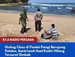 Outing Class di Pantai Pangi Berujung Petaka, Santriwati Asal Kediri Hilang Terseret Ombak