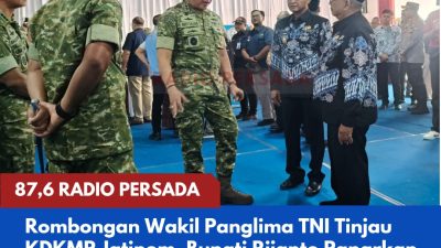 Rombongan Wakil Panglima TNI Tinjau KDKMP Jatinom, Bupati Rijanto Paparkan Capaian dan Tantangan Pembentukan Koperasi Merah Putih