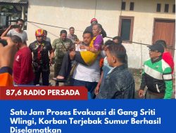 Satu Jam Proses Evakuasi di Gang Sriti Wlingi, Korban Terjebak Sumur Berhasil Diselamatkan