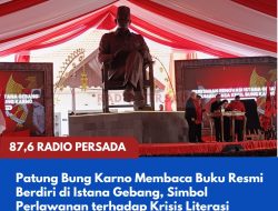 Patung Bung Karno Membaca Buku Resmi Berdiri di Istana Gebang, Simbol Perlawanan terhadap Krisis Literasi