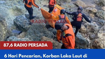 6 Hari Pencarian, Korban Laka Laut di Pantai Pangi Blitar Ditemukan Meninggal di Tebing Umbul Waru
