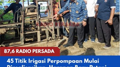 45 Titik Irigasi Perpompaan Mulai Direalisasikan, Harapan Baru Petani Kabupaten Blitar di Tengah Ancaman Kekeringan