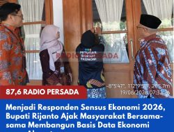 Menjadi Responden Sensus Ekonomi 2026, Bupati Rijanto Ajak Masyarakat Bersama-sama Membangun Basis Data Ekonomi yang Akurat