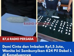 Demi Cinta dan Imbalan Rp1,5 Juta, Wanita Ini Sembunyikan 624 Pil Dobel L di Kemaluannya