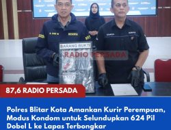 Polres Blitar Kota Amankan Kurir Perempuan, Modus Kondom untuk Selundupkan 624 Pil Dobel L ke Lapas Terbongkar