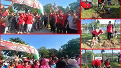 Tutup Bulan Bung Karno, PDI Perjuangan Kabupaten Blitar Gelar Jalan Sehat, Bakti Sosial, dan Tebar 5.000 Benih Ikan di Blumbang Soso