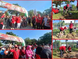 Tutup Bulan Bung Karno, PDI Perjuangan Kabupaten Blitar Gelar Jalan Sehat, Bakti Sosial, dan Tebar 5.000 Benih Ikan di Blumbang Soso