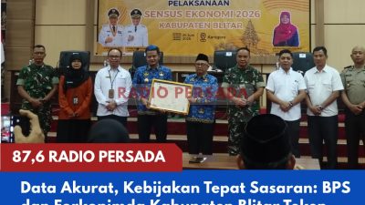 Data Akurat, Kebijakan Tepat Sasaran: BPS dan Forkopimda Kabupaten Blitar Teken Komitmen Bersama Sukseskan Sensus Ekonomi 2026