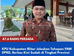 KPU Kabupaten Blitar Jelaskan Tahapan PAW DPRD, Berkas Kini Sudah di Tingkat Provinsi
