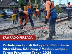 Perlintasan Liar di Kabupaten Blitar Terus Ditertibkan, KAI Daop 7 Madiun Lampaui Target Penutupan Tahun 2026
