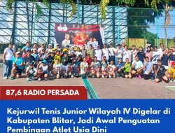 Kejurwil Tenis Junior Wilayah IV Digelar di Kabupaten Blitar, Jadi Awal Penguatan Pembinaan Atlet Usia Dini