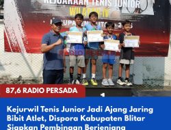 Kejurwil Tenis Junior Jadi Ajang Jaring Bibit Atlet, Dispora Kabupaten Blitar Siapkan Pembinaan Berjenjang