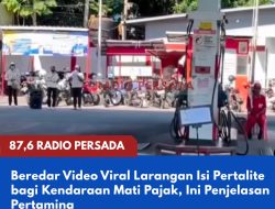 Beredar Video Viral Larangan Isi Pertalite bagi Kendaraan Mati Pajak, Ini Penjelasan Pertamina