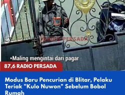 Modus Baru Pencurian di Blitar, Pelaku Teriak “Kulo Nuwon” Sebelum Bobol Rumah