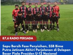 Sapu Bersih Fase Penyisihan, SSB Bima Putra Jatinom Akhiri Perjalanan di Delapan Besar Piala Presiden U-12 Nasional