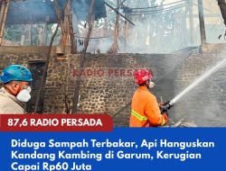 Diduga Sampah Terbakar, Api Hanguskan Kandang Kambing di Garum, Kerugian Capai Rp60 Juta