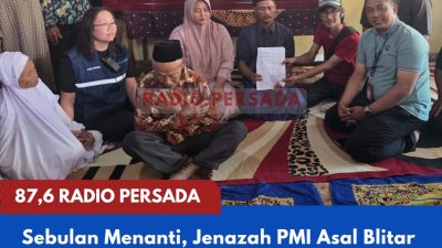 Sebulan Menanti, Jenazah PMI Asal Blitar yang Meninggal di Taiwan Akhirnya Tiba di Rumah Duka