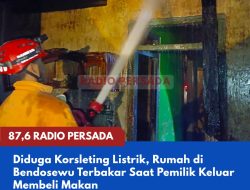 Diduga Korsleting Listrik, Rumah di Bendosewu Terbakar Saat Pemilik Keluar Membeli Makan