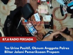 Tes Urine Positif, Oknum Anggota Polres Blitar Jalani Pemeriksaan Propam