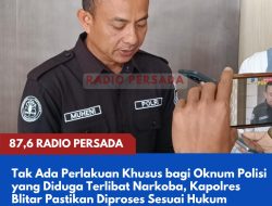 Tak Ada Perlakuan Khusus bagi Oknum Polisi yang Diduga Terlibat Narkoba, Kapolres Blitar Pastikan Diproses Sesuai Hukum