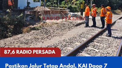 KAI Daop 7 Madiun Pastikan Kelaikan Jalur Blitar–Talun dan Progres Gardu JPL Baru